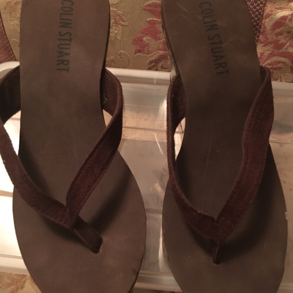 Brown/Leopard Platform Sandal